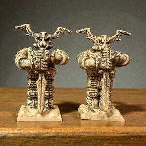 Mega Bloks Fire & Ice Guardian Statues